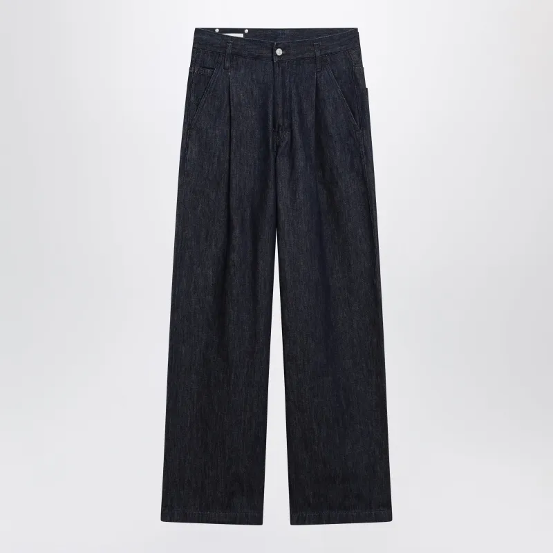 WIDELEG INDIGO BLUE JEANS made by Dries Van Noten