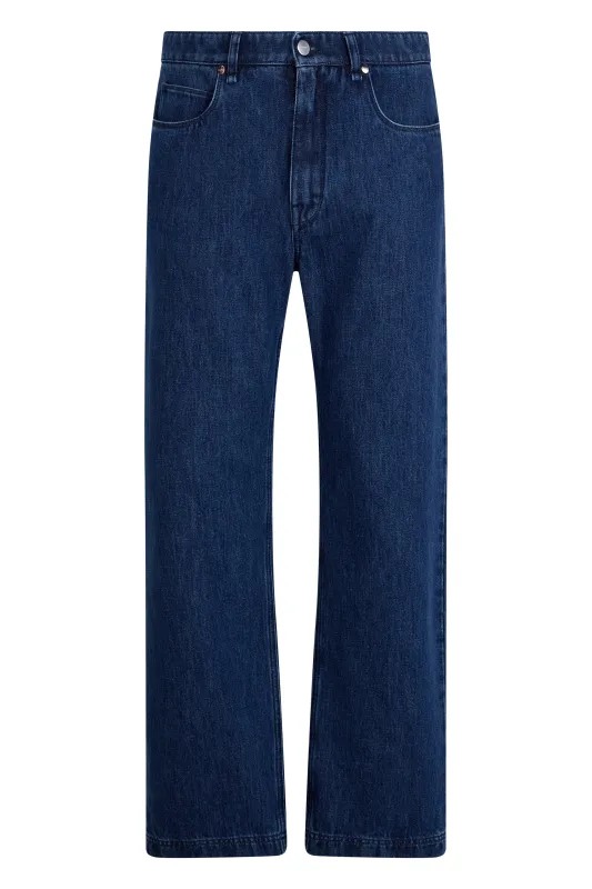 BLUE STRAIGHTCUT JEANS made by Fendi