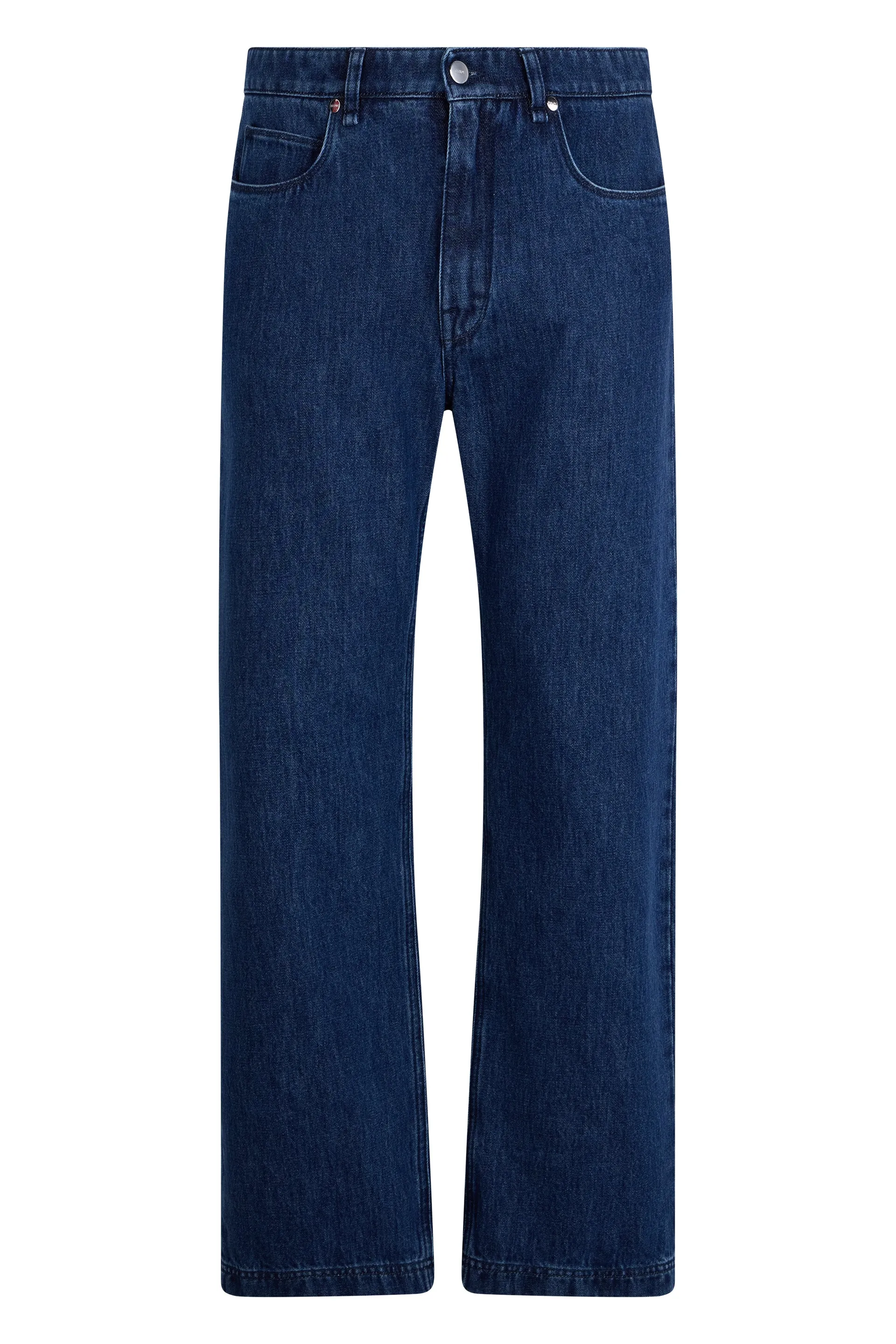 BLUE STRAIGHTCUT JEANS sold by Lord & Taylor
