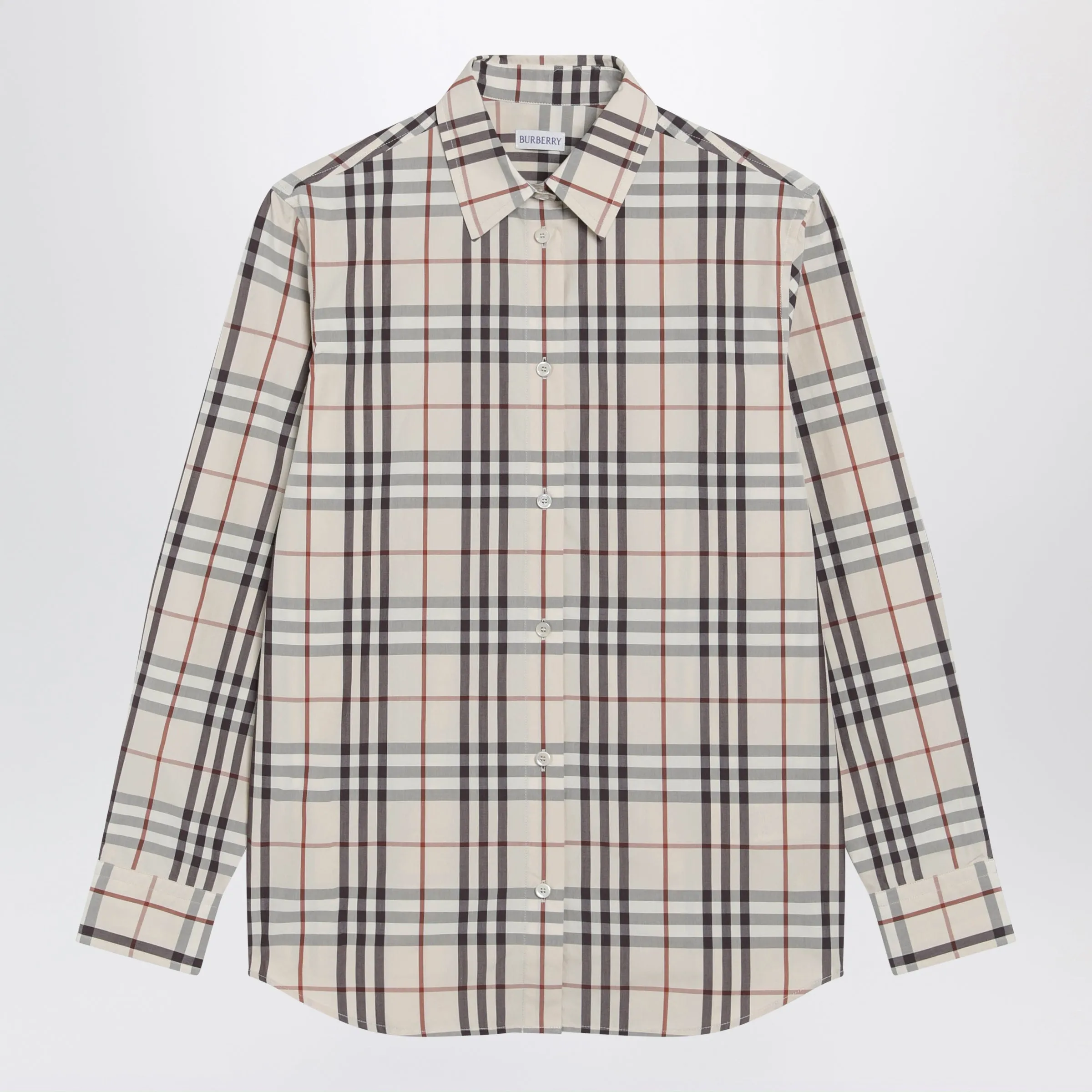BEIGE CHECK SHIRT BY sold by Lord & Taylor