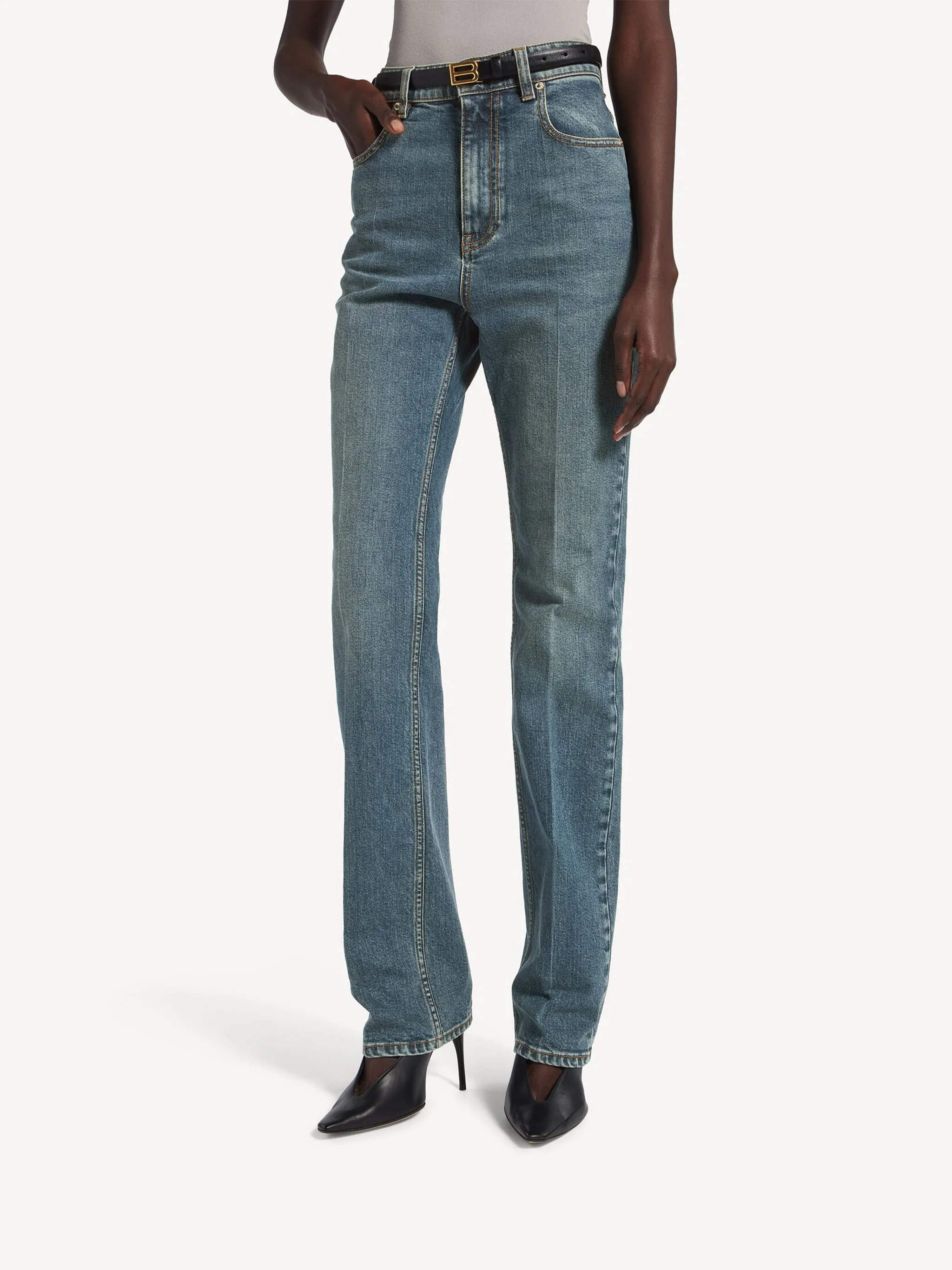 HIGH WAIST SLIM JEANS sold by Lord & Taylor product image thumbnail 2