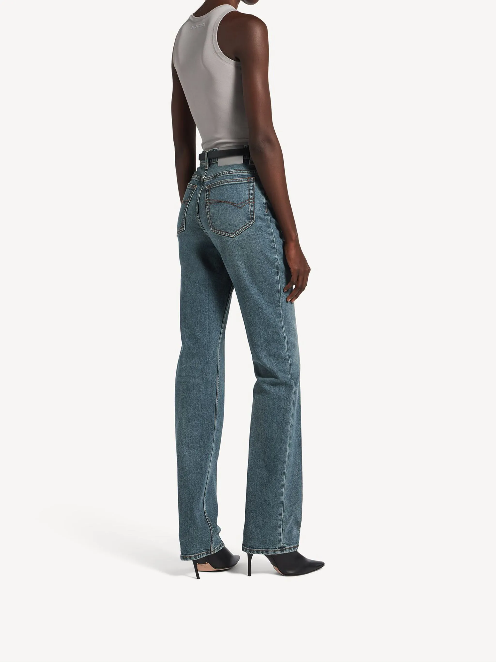 HIGH WAIST SLIM JEANS sold by Lord & Taylor product image thumbnail 3