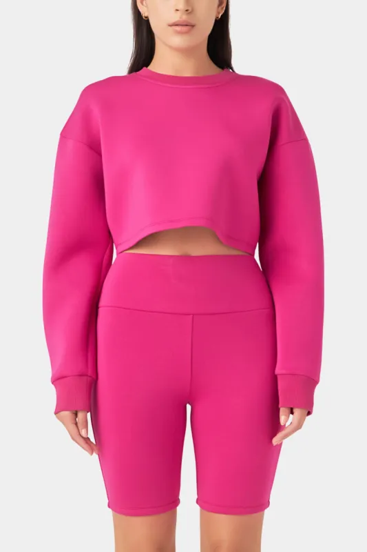 Loungewear Cropped Sweatshirt sold by Lord & Taylor