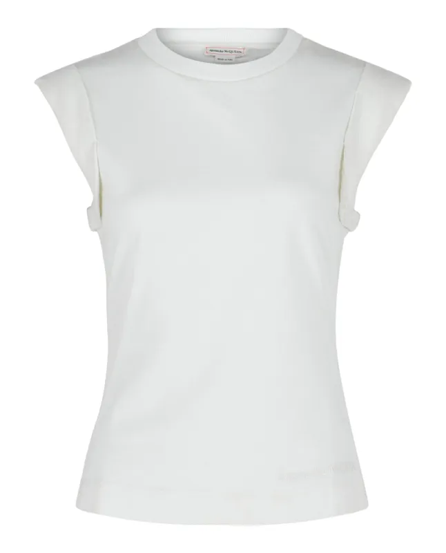 Crewneck Cotton T-Shirt made by Alexander McQueen