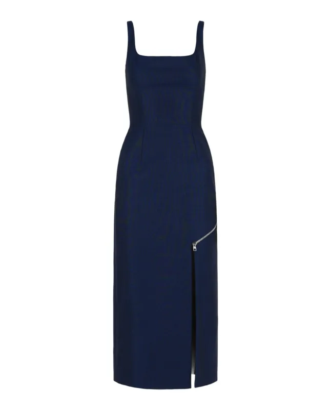 Zip Slash Midi Dress made by Alexander McQueen