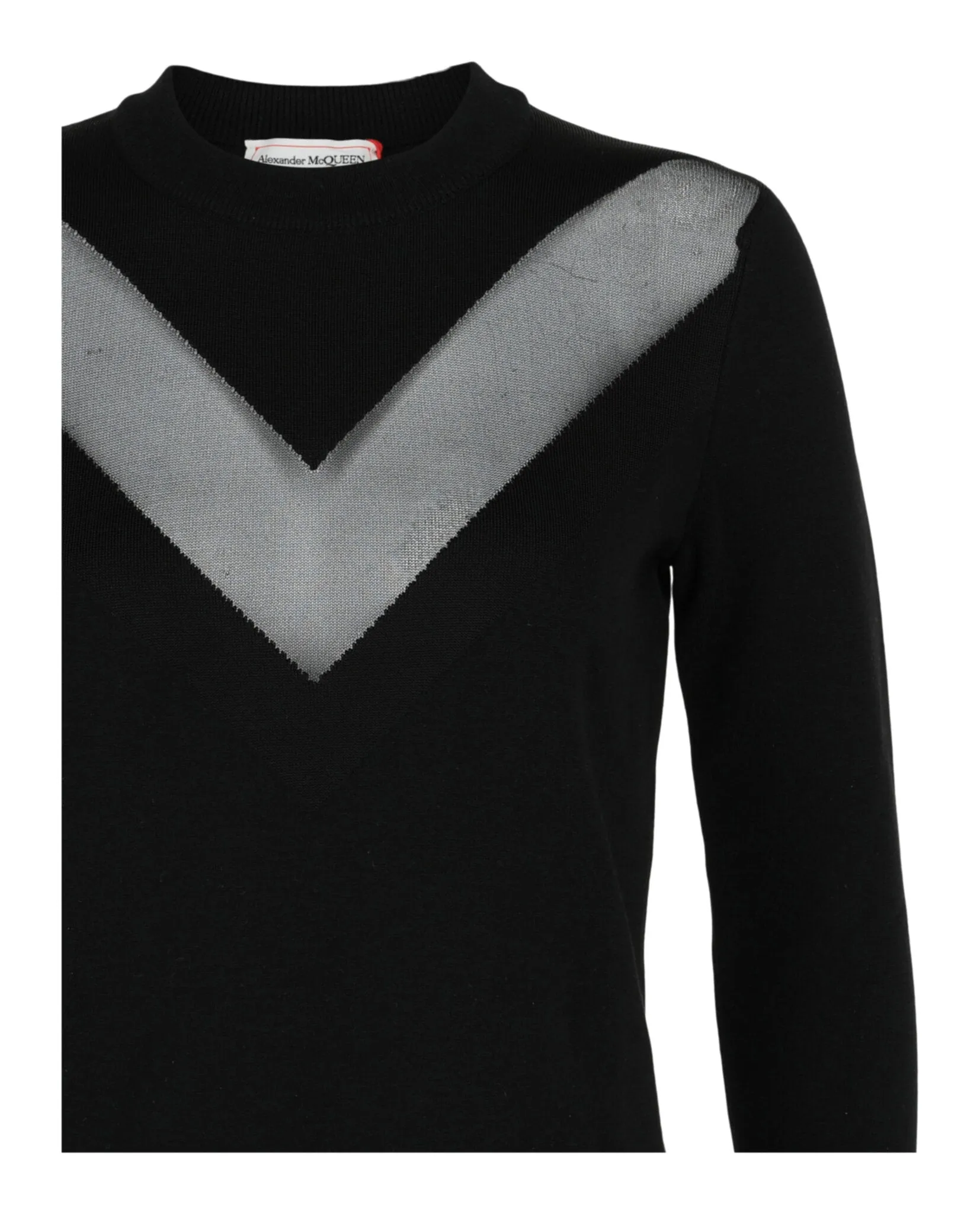 Sheer-Paneled Sweater sold by Lord & Taylor product image thumbnail 3