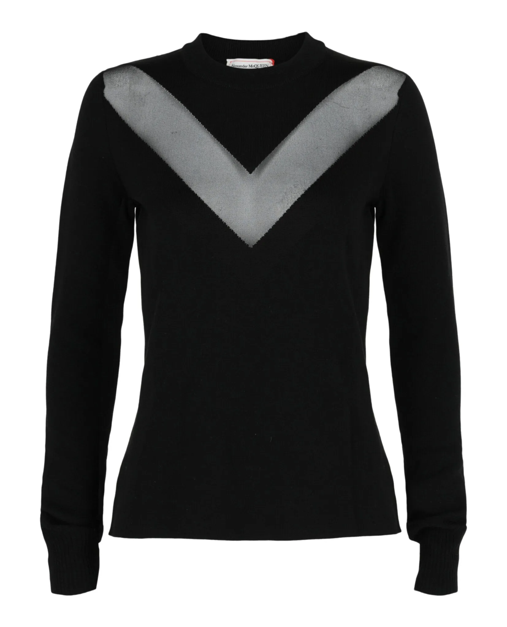 Sheer-Paneled Sweater sold by Lord & Taylor