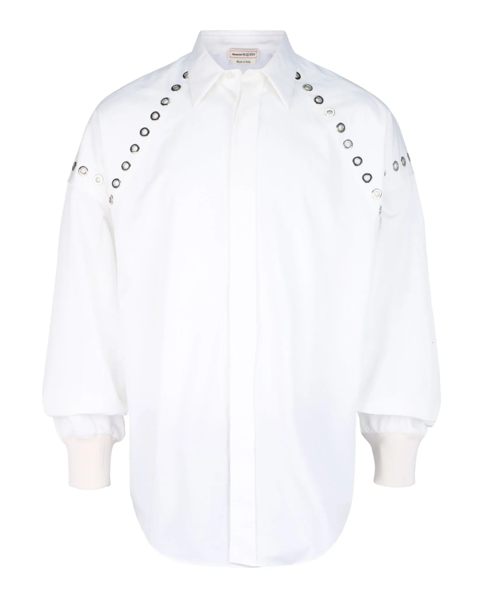 Grommet Detail Button-Up Shirt sold by Lord & Taylor
