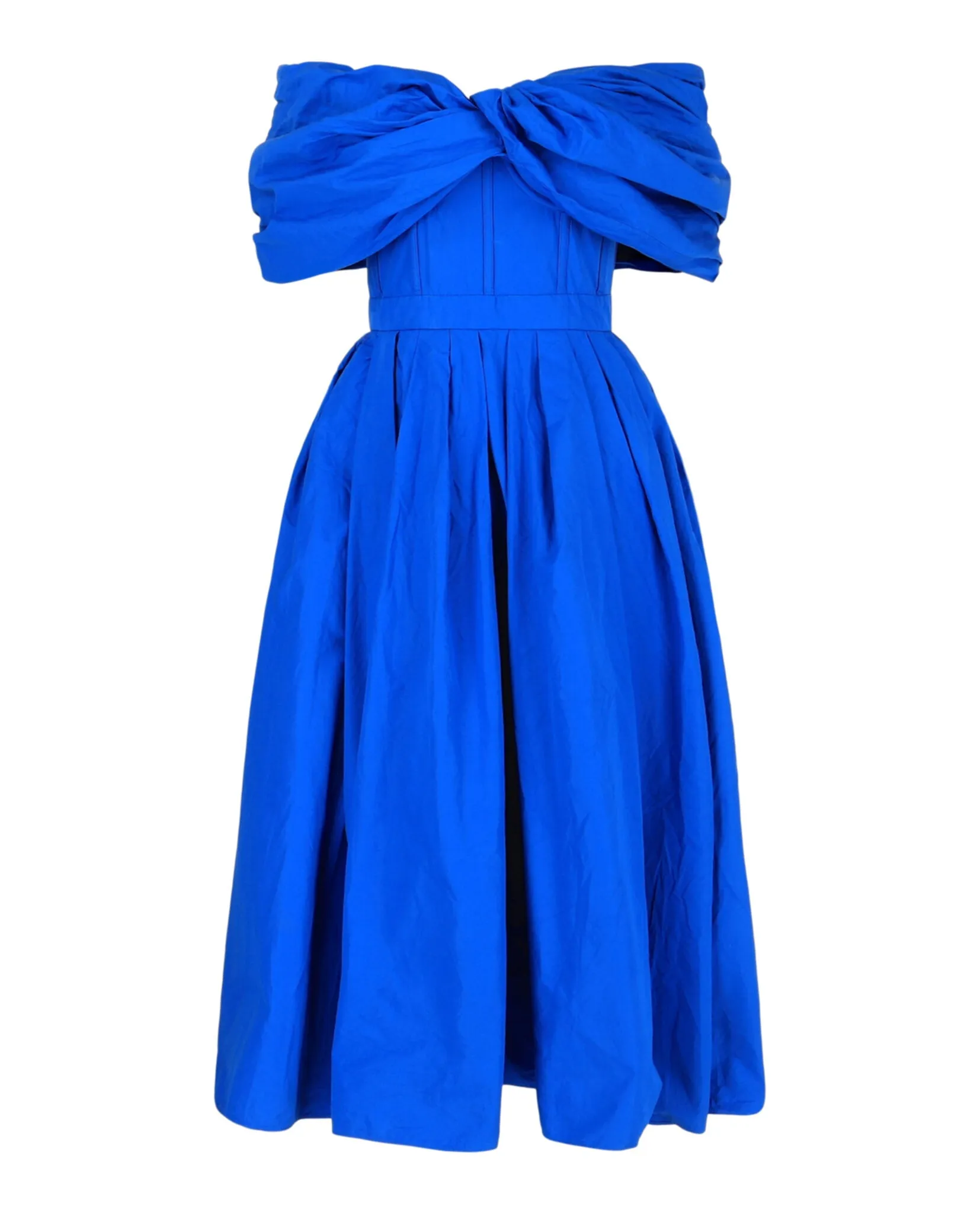 Draped Off-The-Shoulder Midi Dress sold by Lord & Taylor