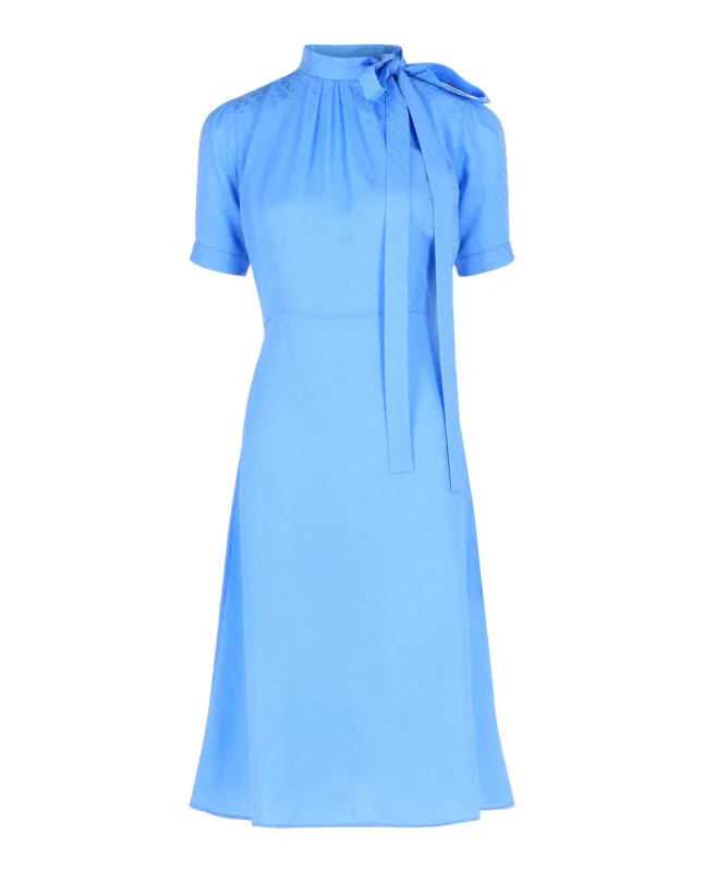 Monogram-Jacquard Silk Midi Dress made by Givenchy
