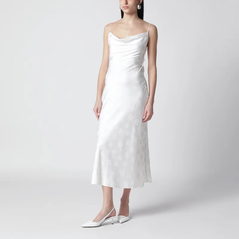 WHITE DAMASK MIDI DRESS made by ROTATE Birger Christensen