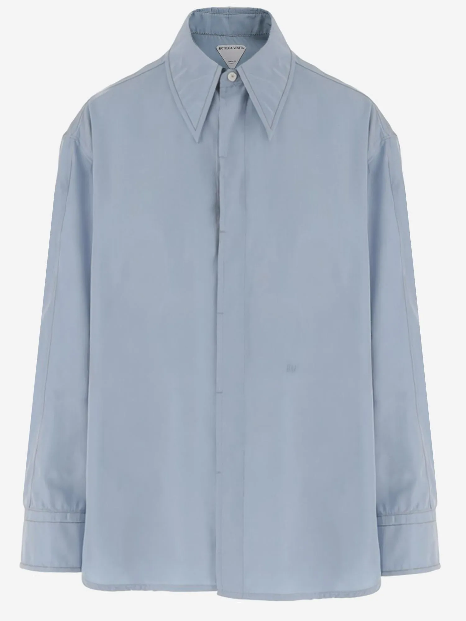 Shirt Light Blue Silk-Blend sold by Lord & Taylor