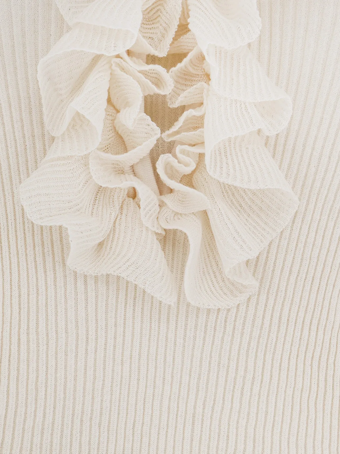 Sweater Ribbed Cotton-Blend Beige sold by Lord & Taylor product image thumbnail 3