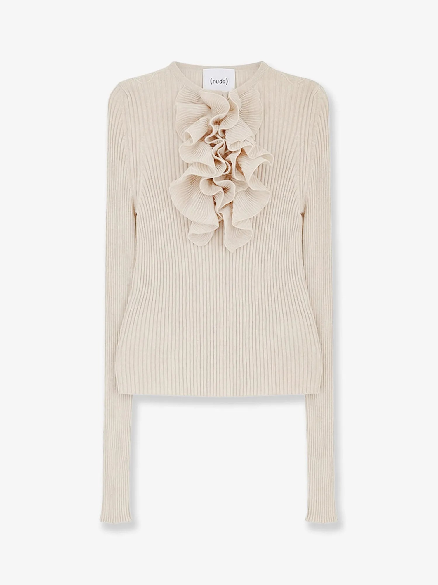 Sweater Ribbed Cotton-Blend Beige sold by Lord & Taylor