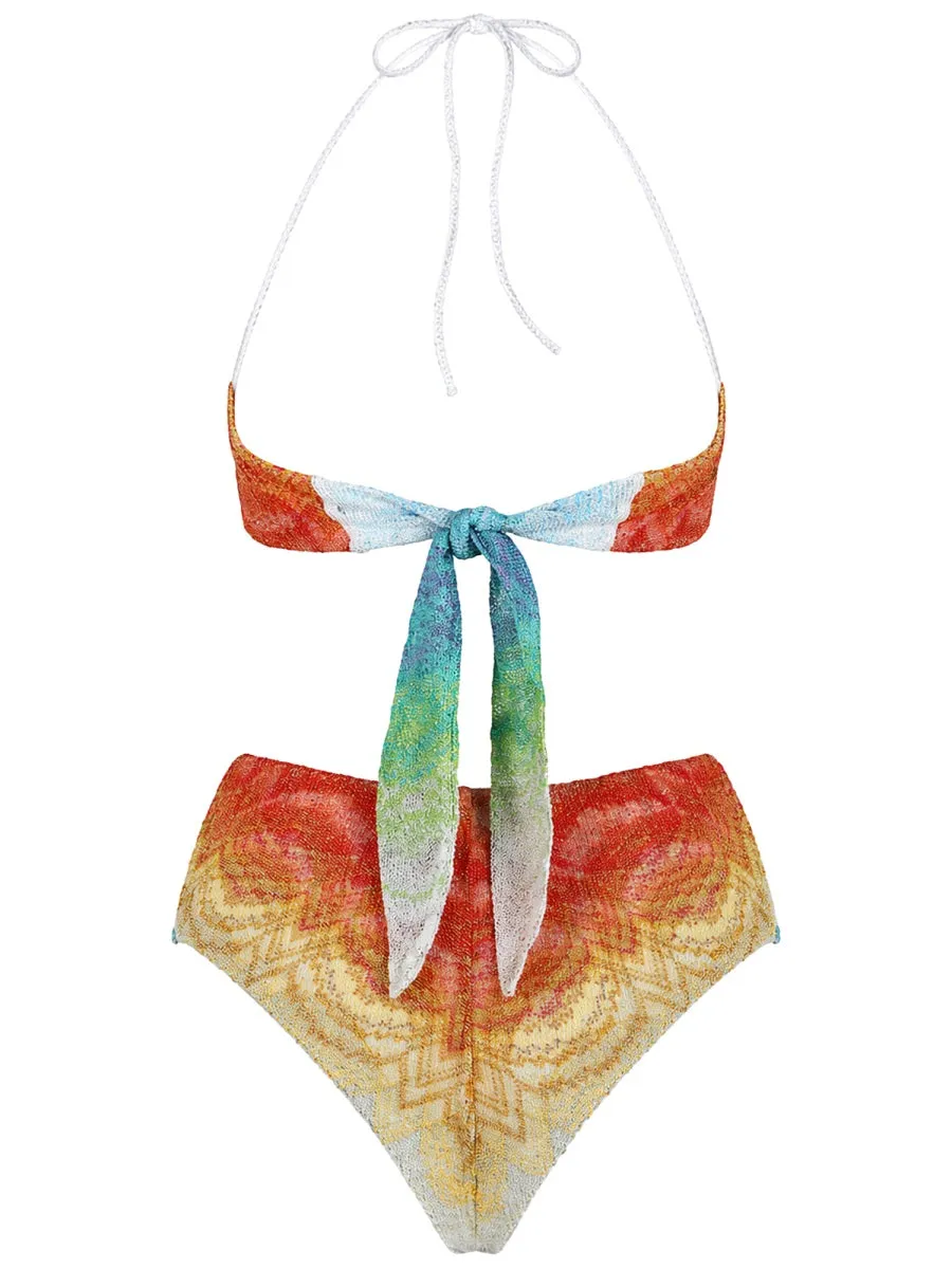 Bikini with Chevron Motif Multicolour sold by Lord & Taylor product image thumbnail 2