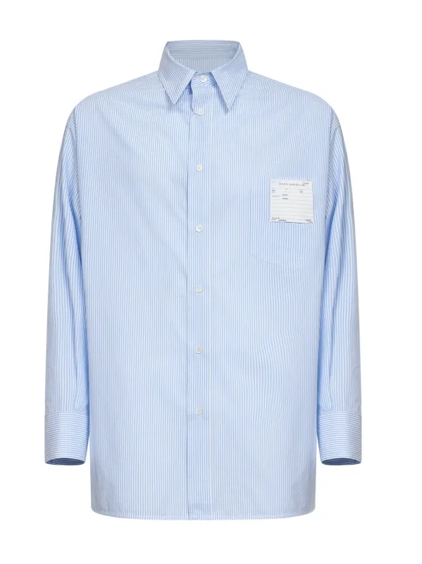 Poplin Shirt Light Blue/White made by Maison Margiela