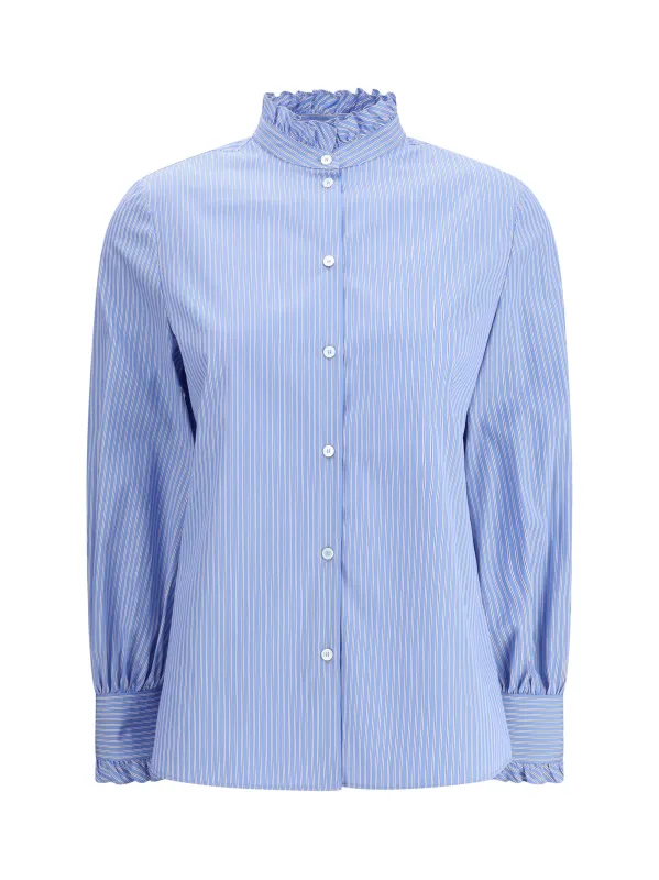 Striped Shirt Iris Lilac/White made by Valentino