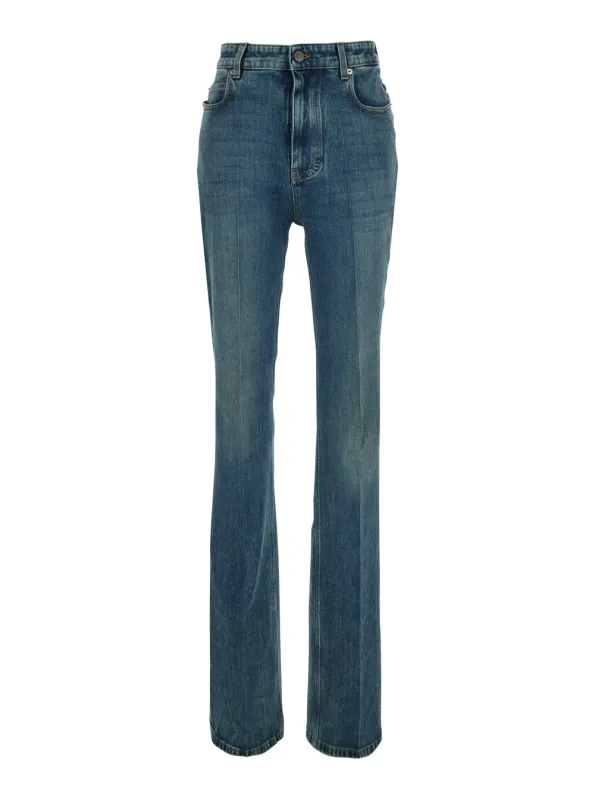Jeans High Waist Blue made by Balenciaga