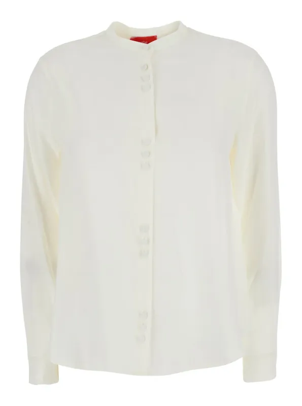 Shirt With Traditional Collar, White made by Lord & Taylor