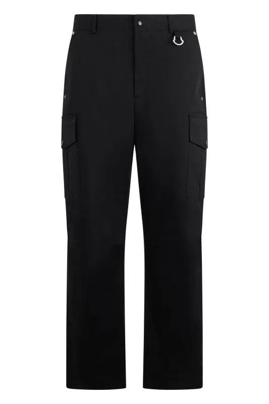 Cargo Trousers Black Stretch Cotton made by Moncler