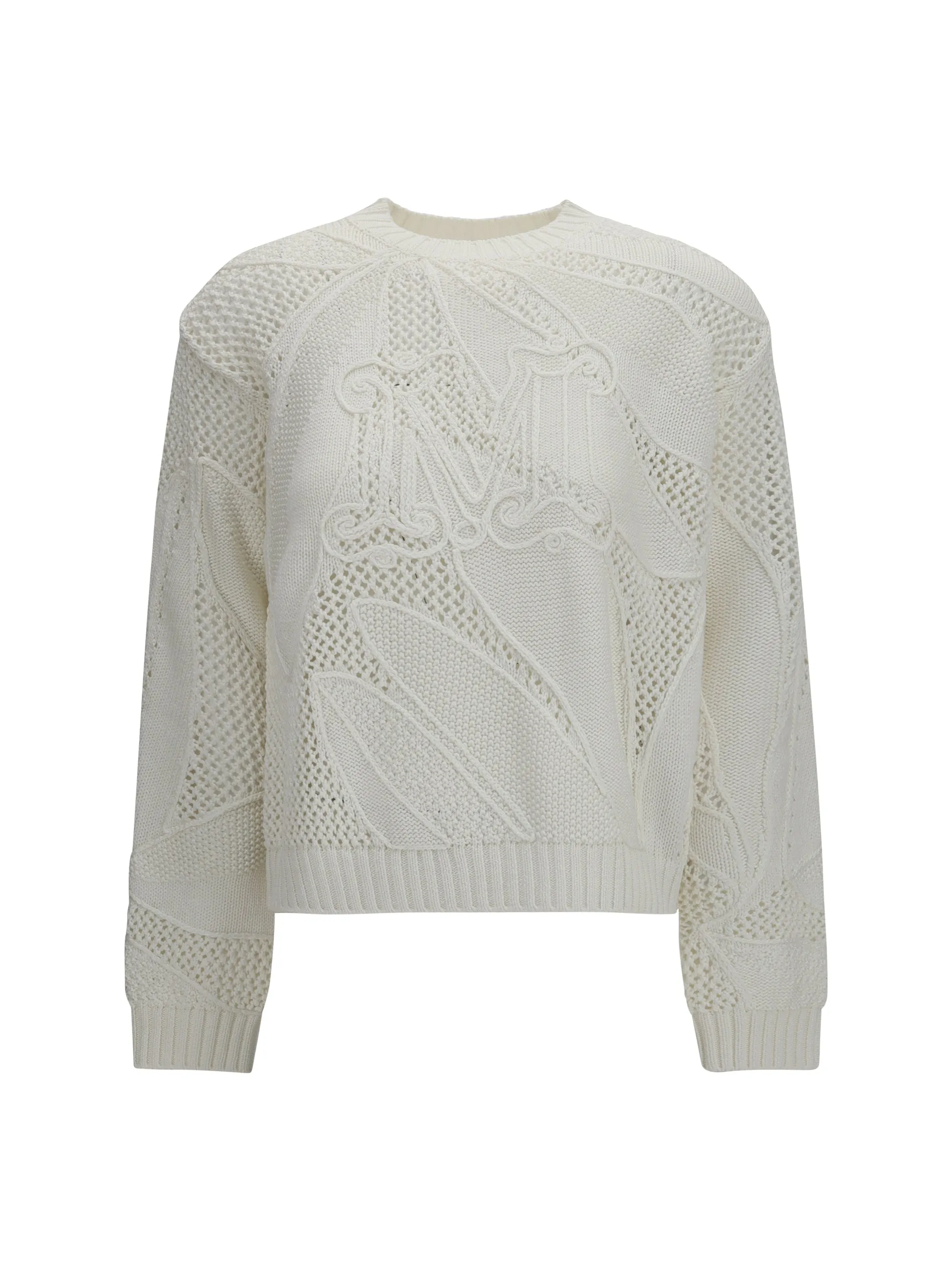 Crewneck Sweater White sold by Lord & Taylor