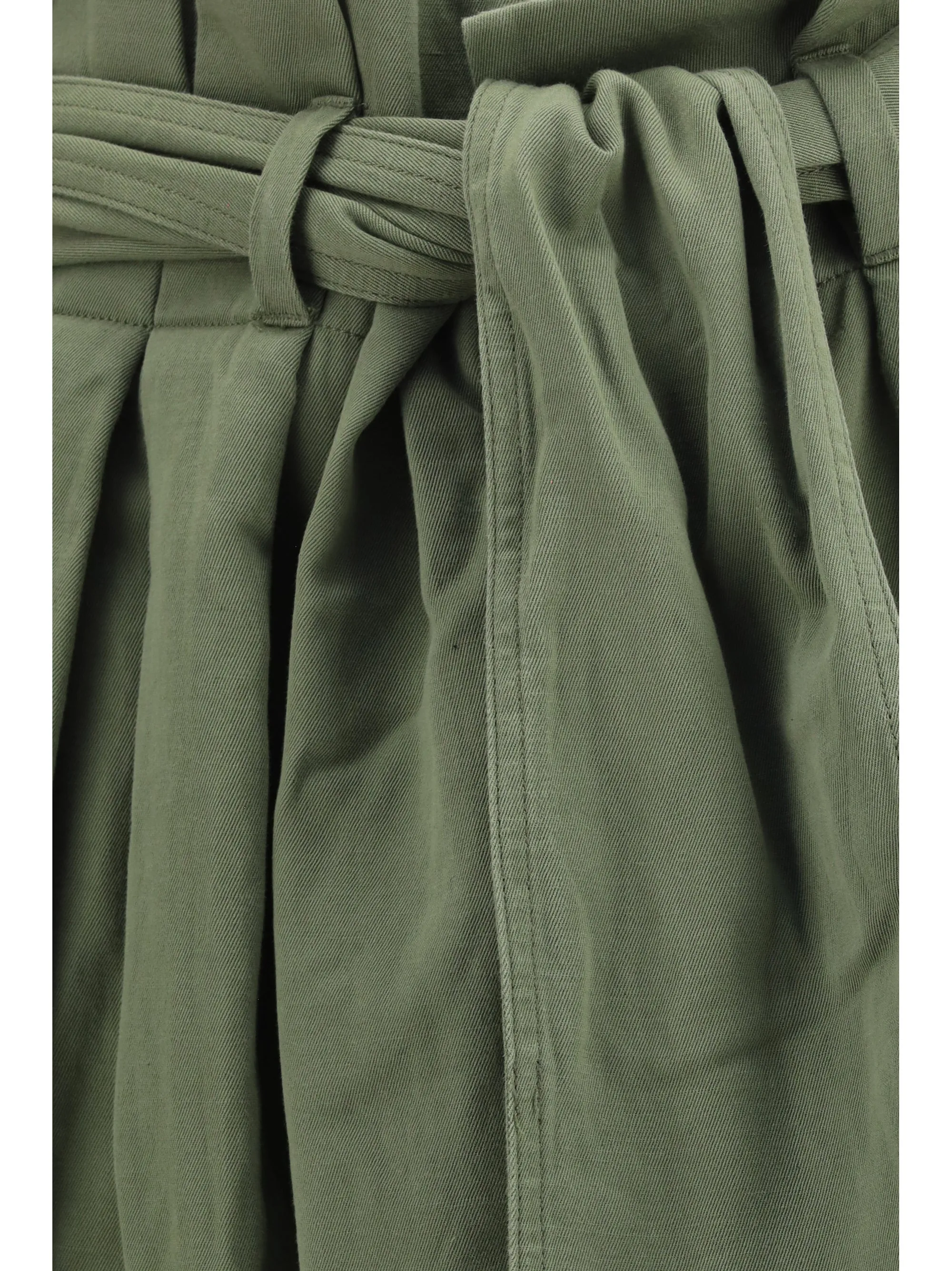 High-Waisted Serge Pants Green sold by Lord & Taylor product image thumbnail 3