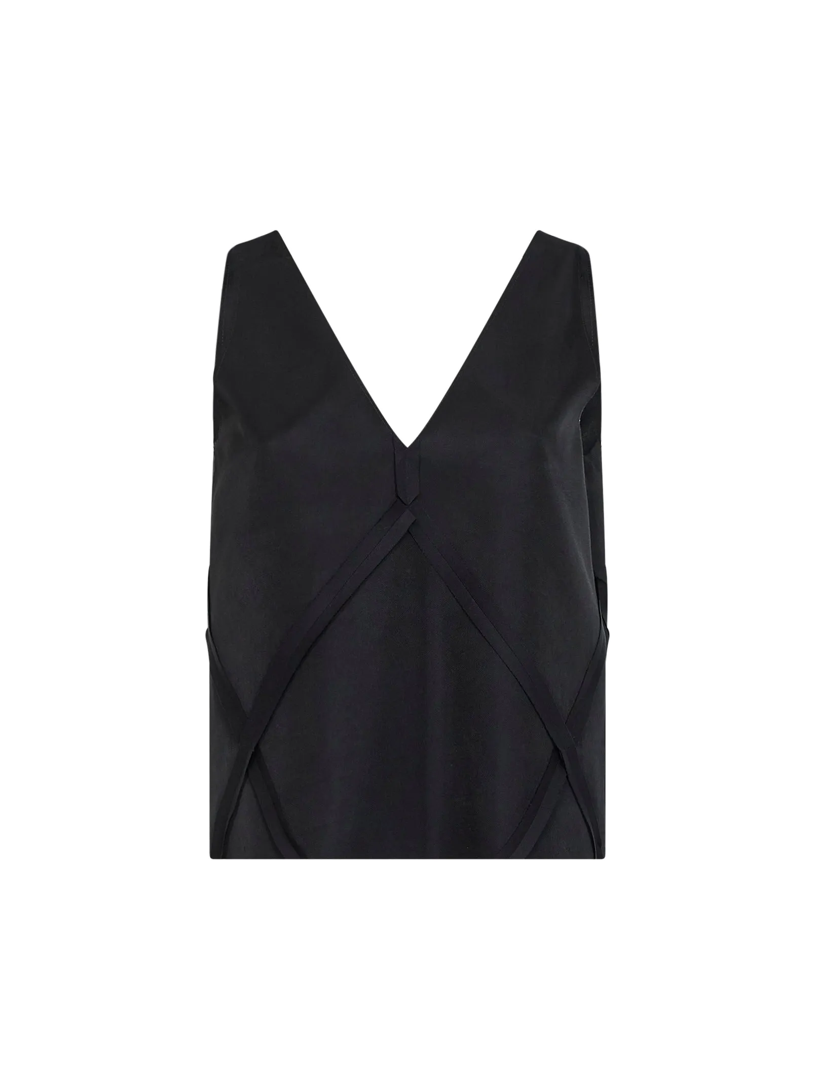 V-neck Tank Top Black Cotton sold by Lord & Taylor