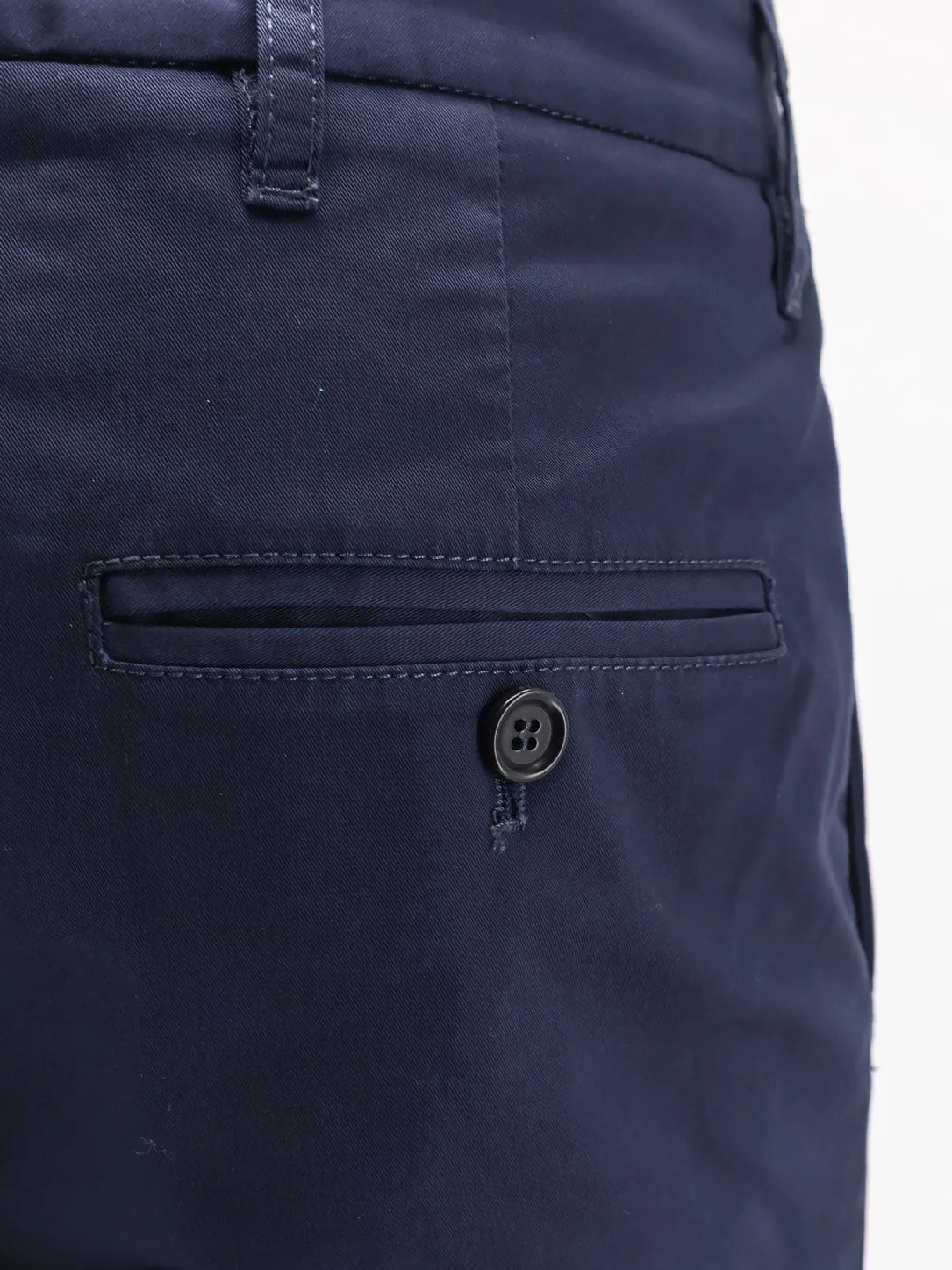 Stretch Cotton Trousers Blue sold by Lord & Taylor product image thumbnail 3