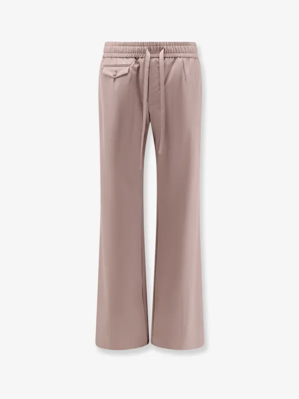 Trousers Virgin Wool Pink made by Dolce & Gabanna