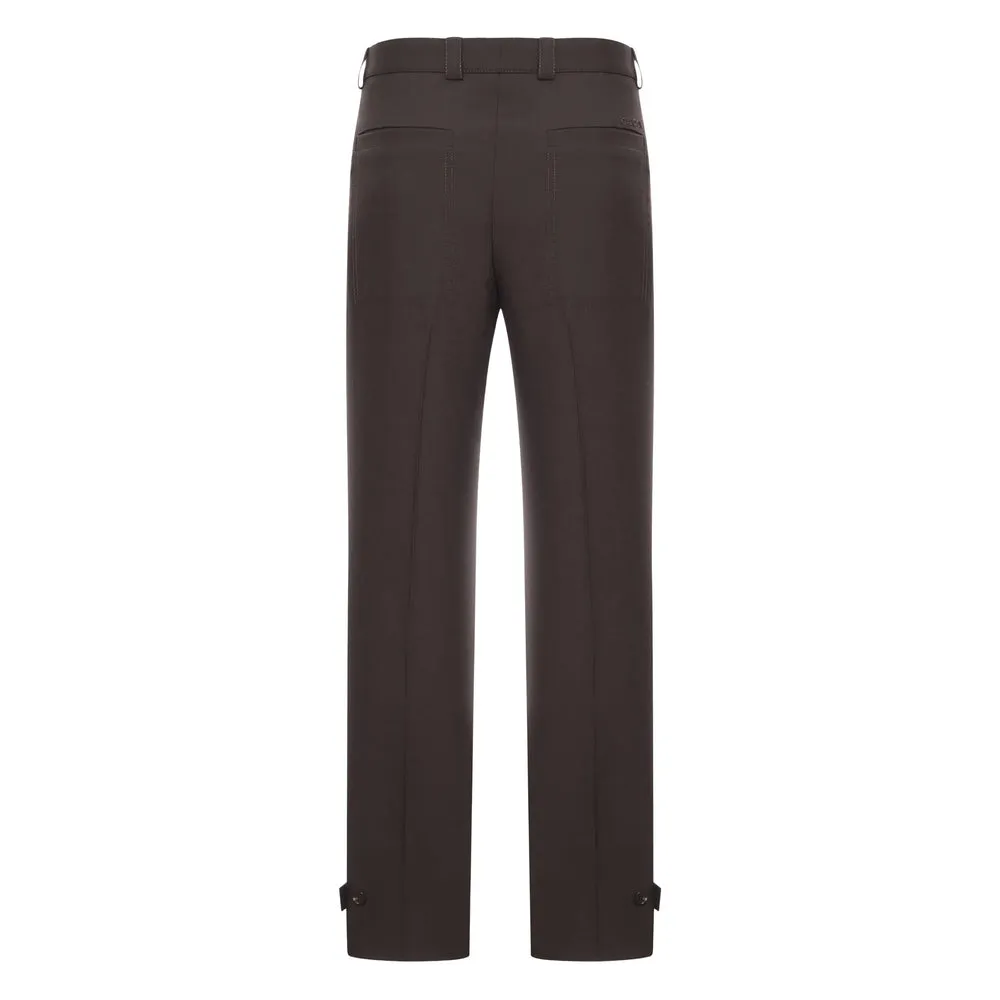 Tailored Wool Trousers Brown sold by Lord & Taylor product image thumbnail 2