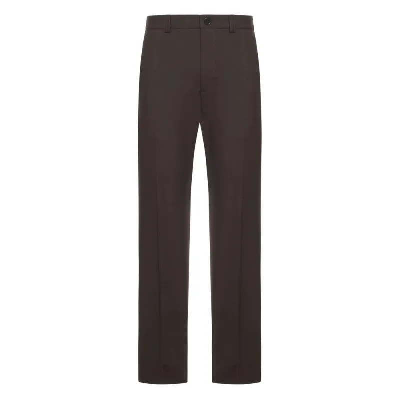 Tailored Wool Trousers Brown made by Gucci