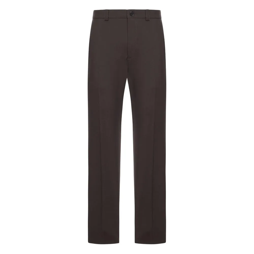 Tailored Wool Trousers Brown sold by Lord & Taylor