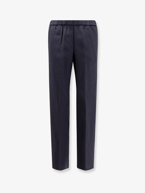 Linen Trousers Blue made by Aspesi