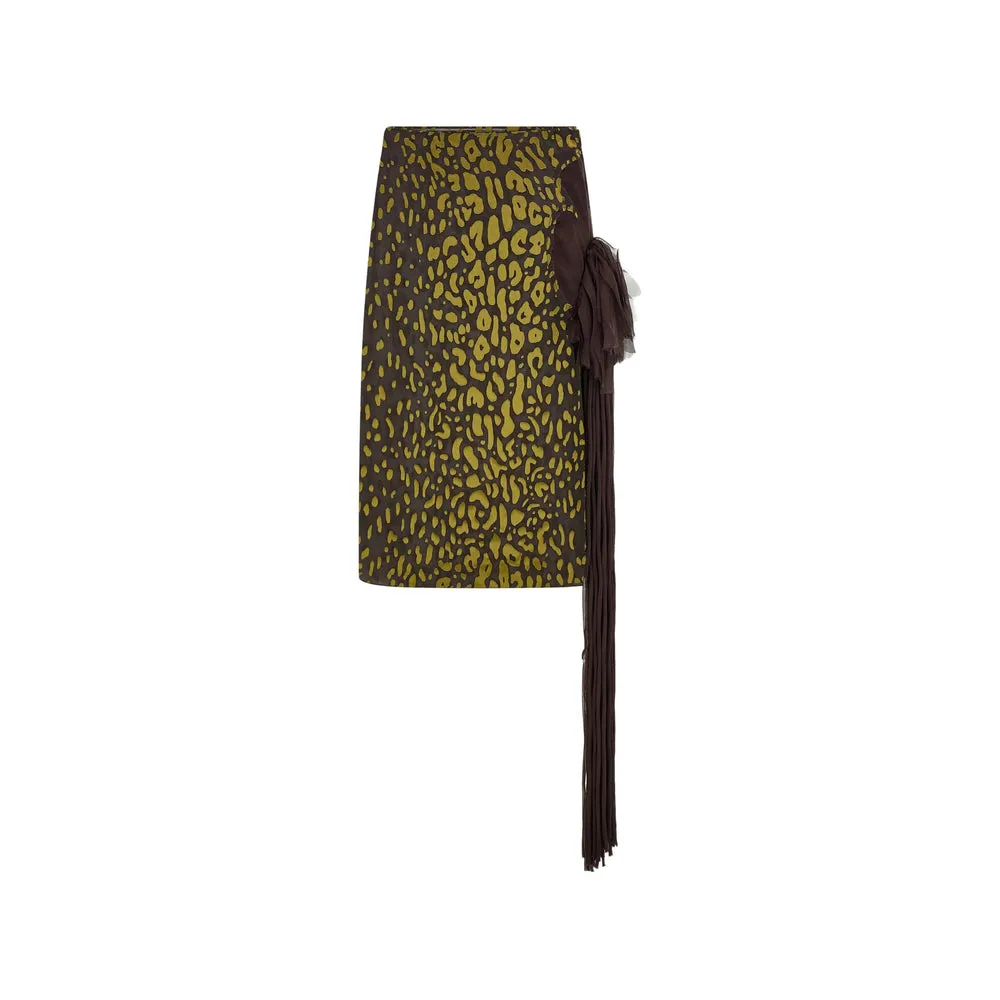 Skirt Draped Brown/Yellow sold by Lord & Taylor product image thumbnail 3
