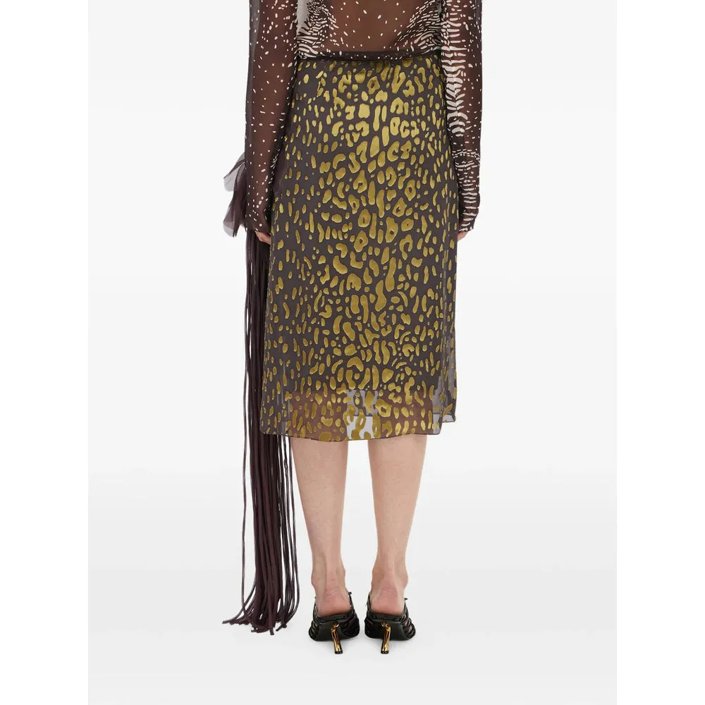Skirt Draped Brown/Yellow sold by Lord & Taylor product image thumbnail 4
