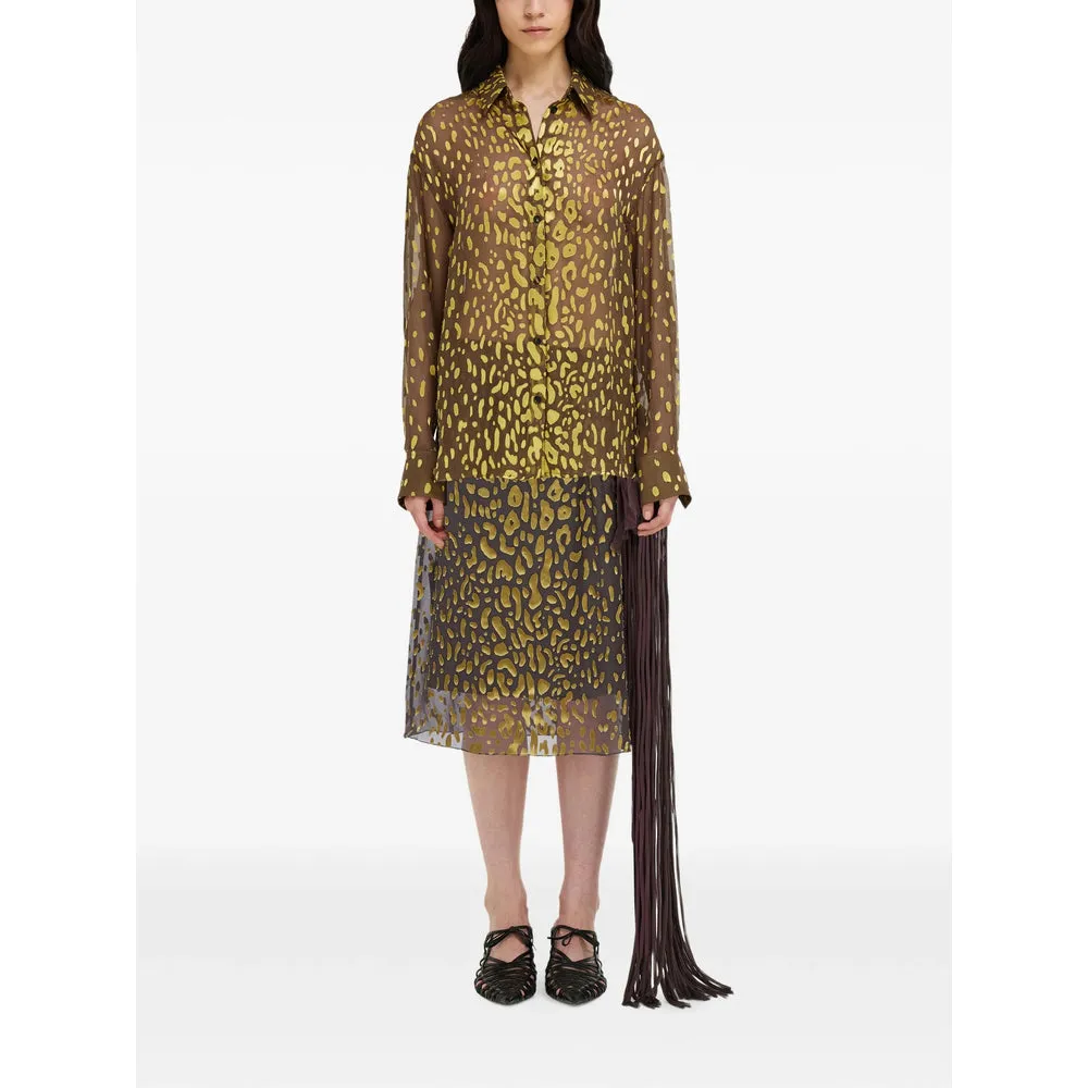 Skirt Draped Brown/Yellow sold by Lord & Taylor