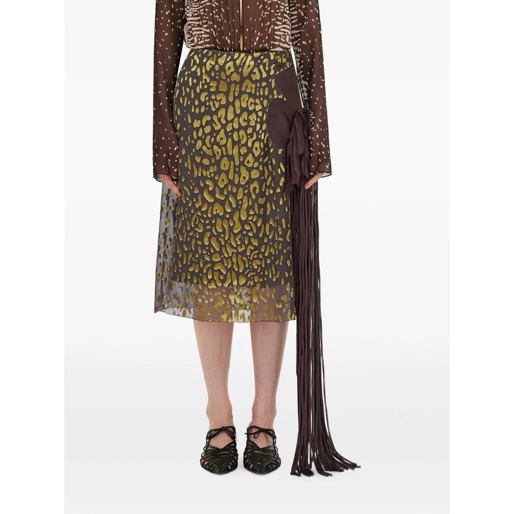 Skirt Draped Brown/Yellow sold by Lord & Taylor product image thumbnail 2