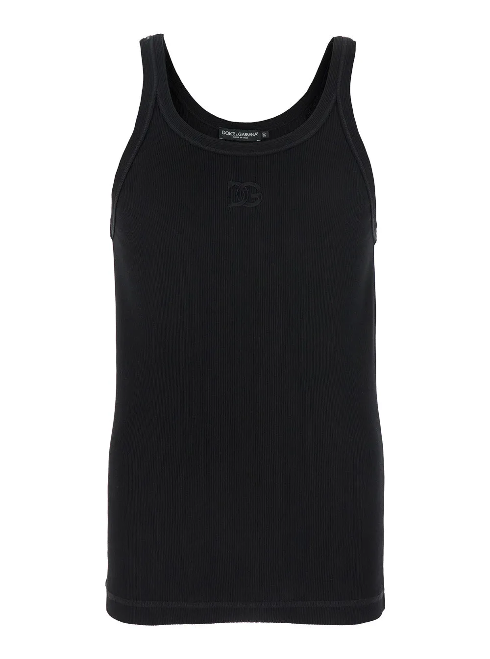 Black Sleeveless Top with Logo Embroidery sold by Lord & Taylor