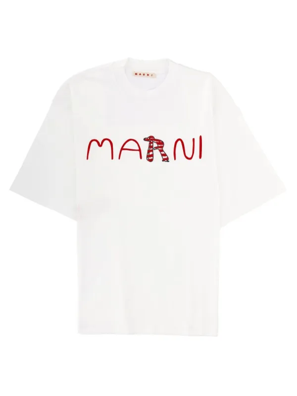 T-Shirt with Logo made by Marni