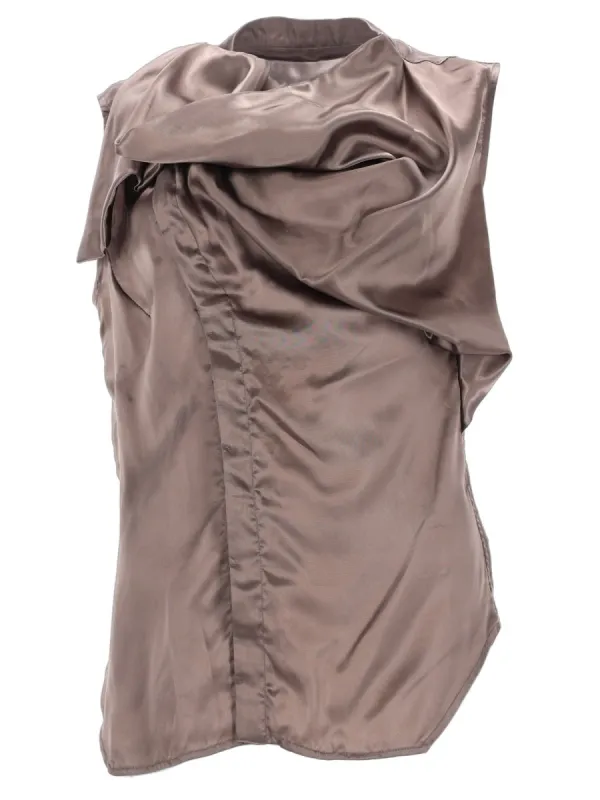 Sleeveless Island Shirt Bronze made by Rick Owens
