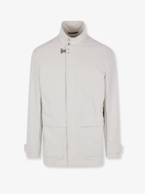 Sahariana Jacket White made by Brunello Cucinelli