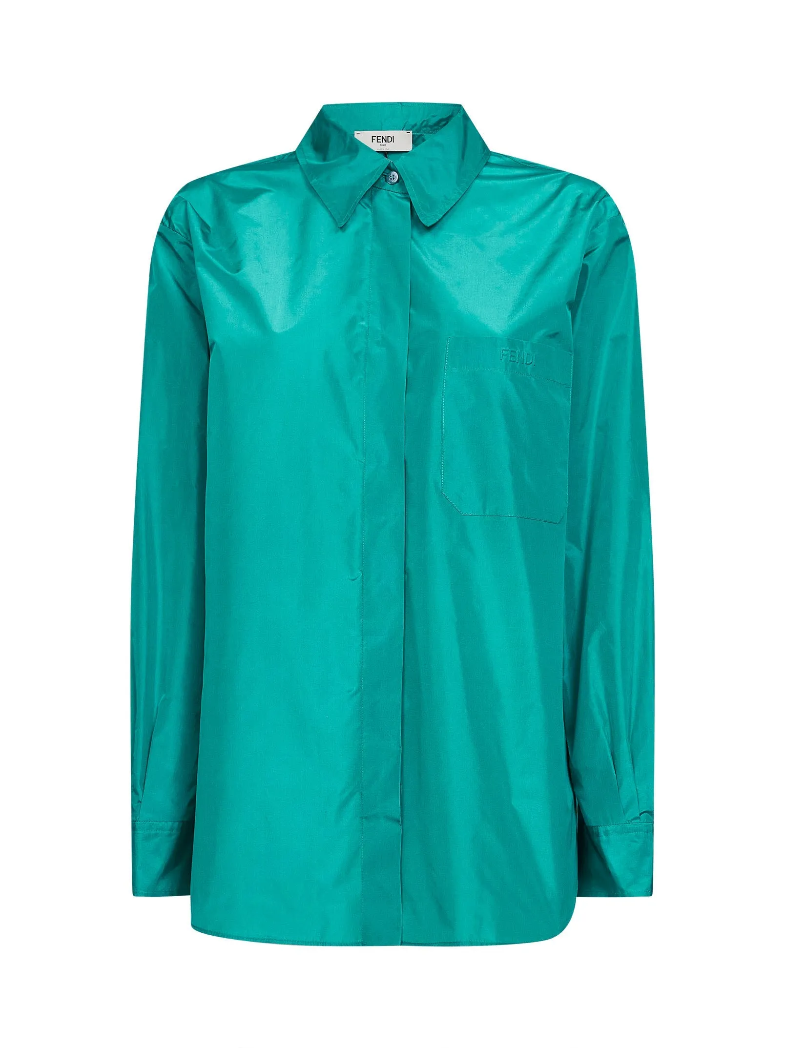 Light Blue Silk Taffeta Shirt sold by Lord & Taylor