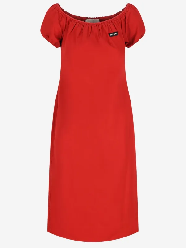 Dress Cotton Red made by Miu Miu
