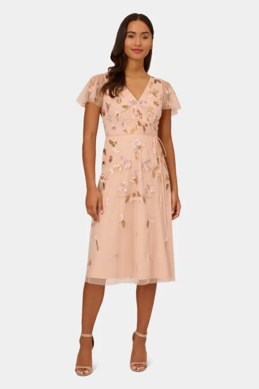 Adrianna Papell Beaded Midi Dress made by Adrianna Papell