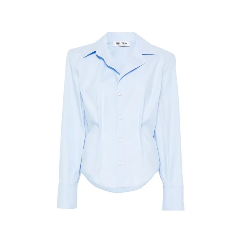 Shirt Blue made by The Attico