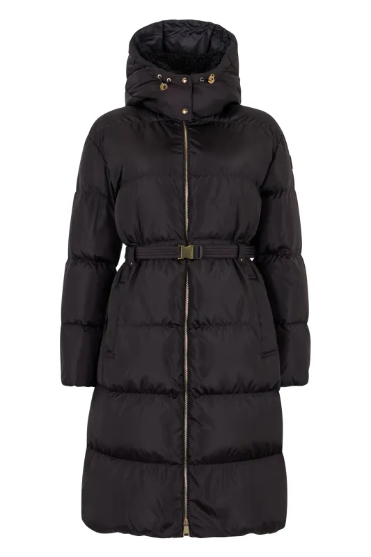 Long Down Jacket Black made by Moncler