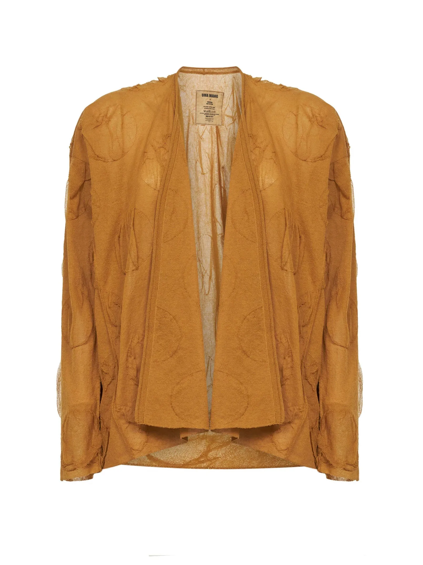 Mustard Polka Dot Knit Cardigan sold by Lord & Taylor