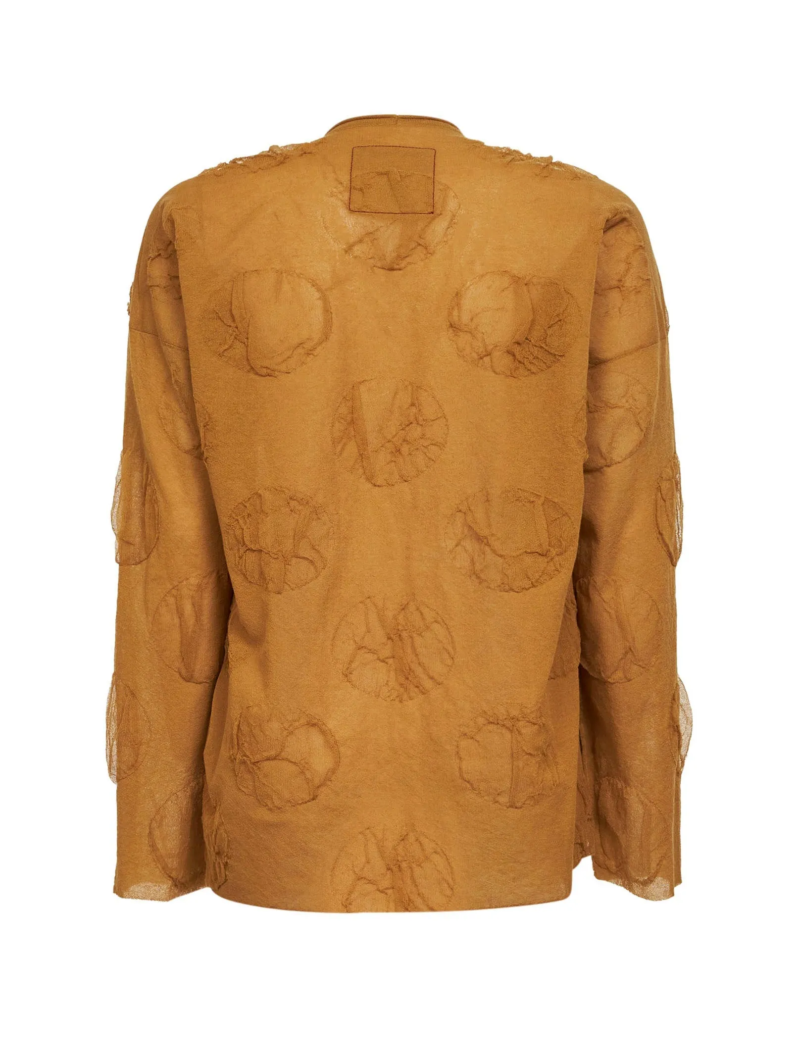 Mustard Polka Dot Knit Cardigan sold by Lord & Taylor product image thumbnail 2