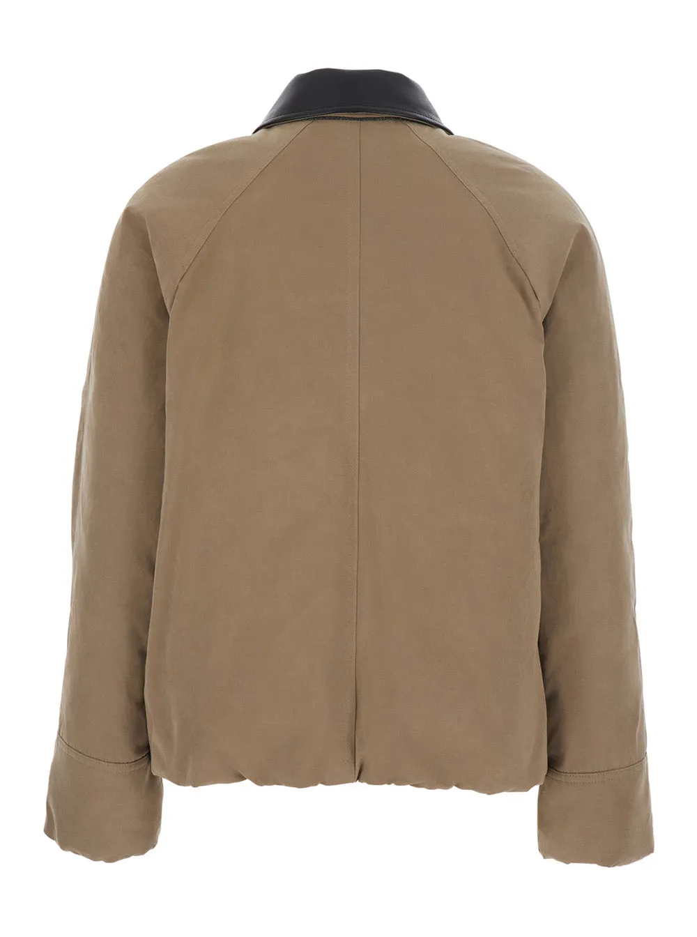 Jacket Beige with Leather Collar sold by Lord & Taylor product image thumbnail 2