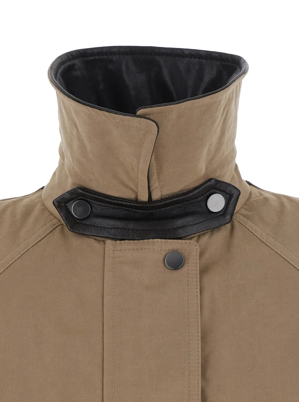 Jacket Beige with Leather Collar sold by Lord & Taylor product image thumbnail 4